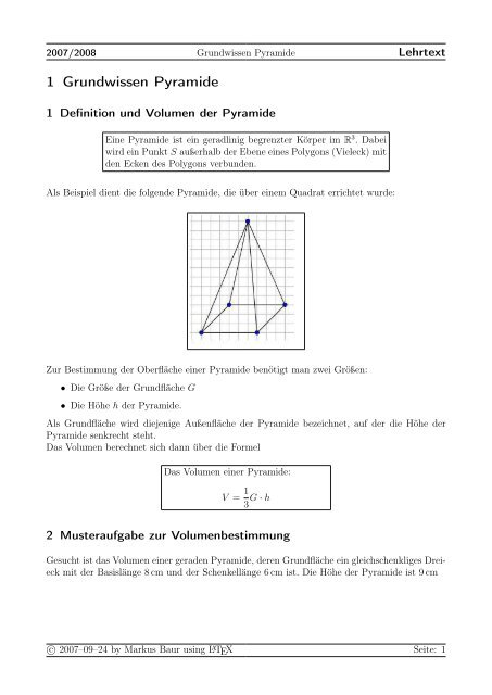 1 Grundwissen Pyramide - Treminer.de