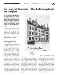 Ein Haus mit Geschichte - Das Raiffeisengebäude am ... - in Feldkirch
