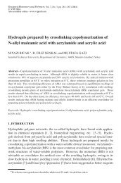 Hydrogels prepared by crosslinking copolymerization of N-allyl ...