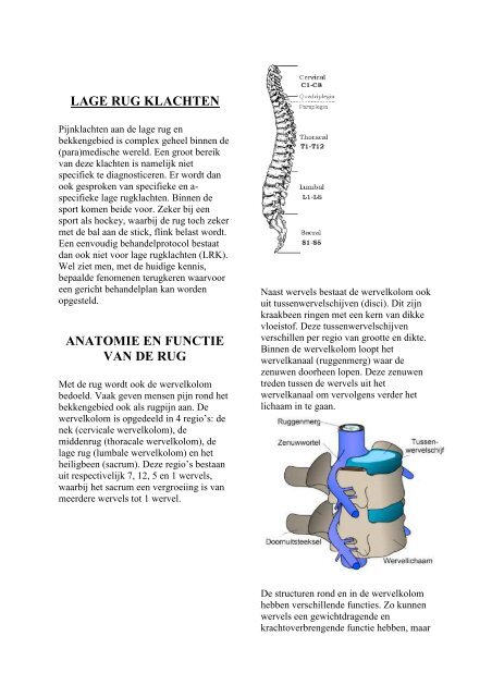 Lage rugklachten