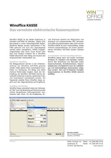 Produktebschrieb (PDF) - ROWA Computer AG