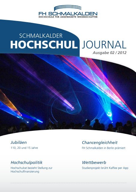 Hochschul Journal Fachhochschule Schmalkalden