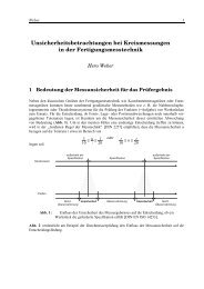 Unsicherheitsbetrachtungen bei Kreismessungen in der ... - MplusM