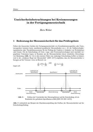 Unsicherheitsbetrachtungen bei Kreismessungen in der ... - MplusM