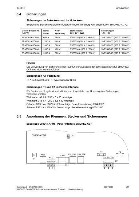 SIMOREG CCP deutsch - Siemens