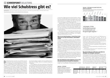 Wie viel Schulstress gibt es? - Wissen ist MANZ