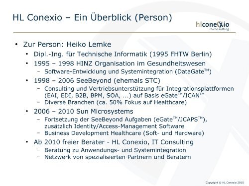 Anwendungsintegration im Gesundheitswesen eGate/ICAN/JCAPS