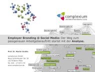 Employer Branding @ Social Media: Der Weg zum passgenauen ...