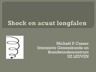 Shock en acuut longfalen - Belsurg