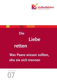 Liebe retten - Ehe-, Familien- und Lebensberatung im Bistum Münster