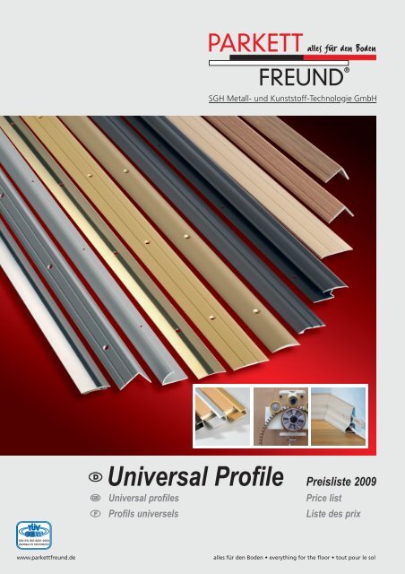 Universal Profile Preisliste 2009 - MAKO COLOR sro