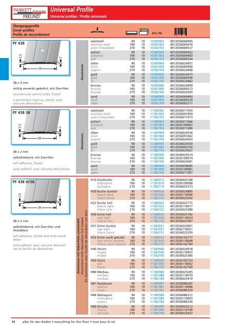 Universal Profile Preisliste 2009 - MAKO COLOR sro