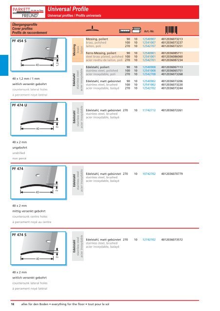 Universal Profile Preisliste 2009 - MAKO COLOR sro