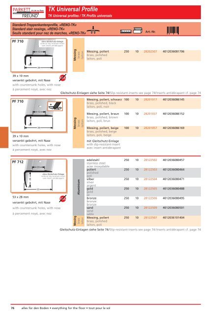 Universal Profile Preisliste 2009 - MAKO COLOR sro