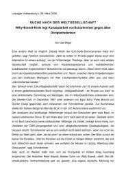 Rezension von Olaf Majer - Willy-Brandt-Kreis