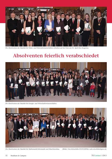 1. Ausgabe 2013 - TU Clausthal