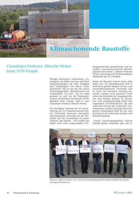 1. Ausgabe 2013 - TU Clausthal