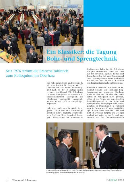 1. Ausgabe 2013 - TU Clausthal