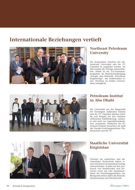1. Ausgabe 2013 - TU Clausthal