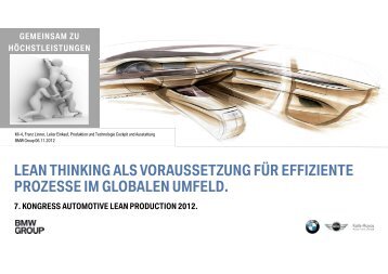 lean thinking als voraussetzung für effiziente prozesse im globalen ...