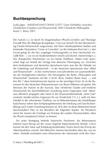 herunterladen (pdf) (116 kB) - Prof. Dr. Dr. Horst W. Beck
