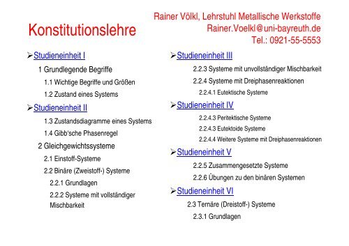 H2aKonstLehreSS06_00 - Lehrstuhl Metallische Werkstoffe ...