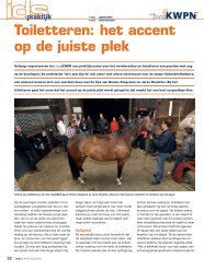 PDF - Toiletteren; het accent op de juiste plek - Mijn KWPN
