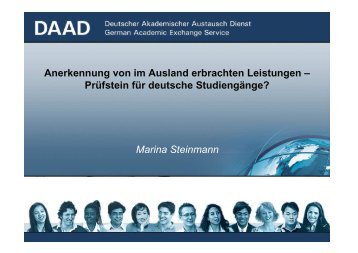 Marina Steinmann Anerkennung von im Ausland ... - eu-DAAD