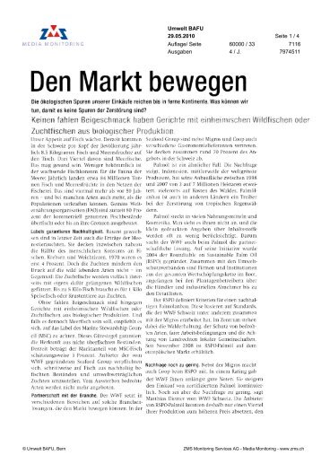 Den Markt bewegen - WWF Schweiz