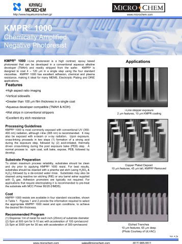 KMPR® 1000 - MicroChem