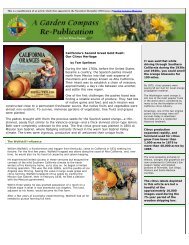 DWN: Garden Compass: Our Citrus Heritage - Dave Wilson Nursery