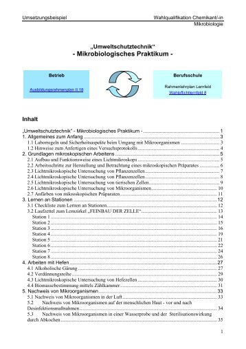 Mikrobiologisches Praktikum