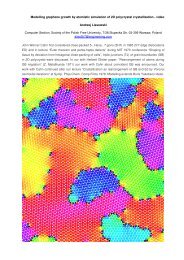 Modelling graphene growth by atomistic simulation of 2D polycrystal ...