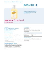 esemtan® bath oil - Schülke & Mayr