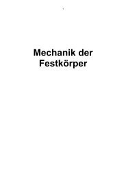 Mechanik der Festkörper