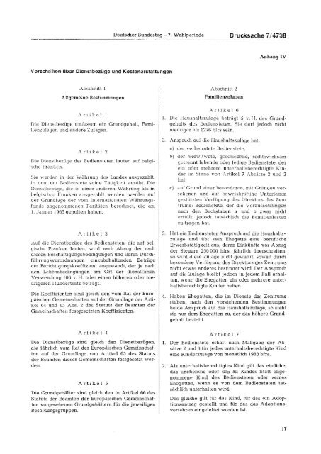 Vorschlag einer Verordnung (EWG, EGKS, EURATOM) - Deutscher ...