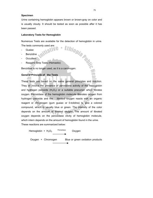 Urinalysis - The Carter Center