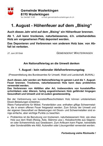 Infoblatt [PDF, 125 KB] - Gemeinde Wasterkingen