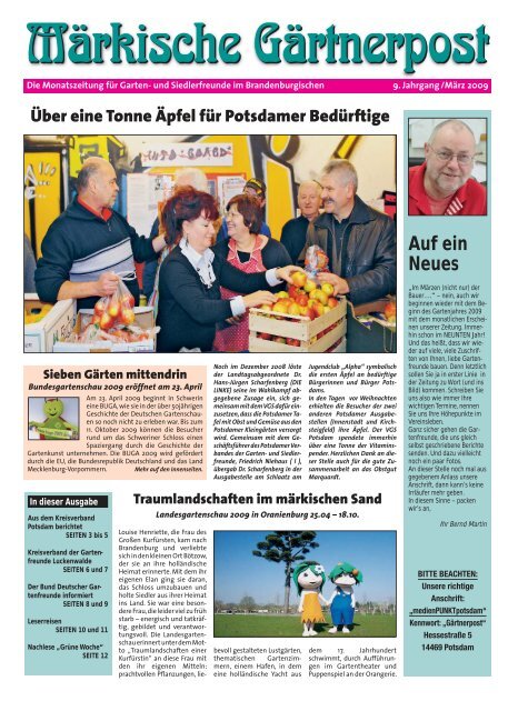 Artikel (PDF) lesen - Kreisverband Luckenwalde der Gartenfreunde eV