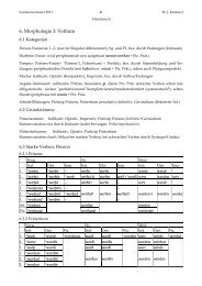 Teil 5 (Morphologie 3) - Indogermanistik