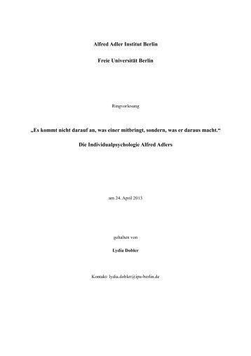 finden Sie den Text im PDF-Format. - Alfred Adler Institut Berlin