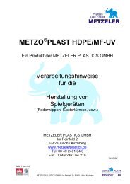 METZO PLAST HDPE/MF-UV - Metzeler Plastics GmbH
