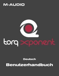 Benutzerhandbuch | Torq Xponent - M-Audio