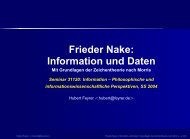 Frieder Nake: Information und Daten - Dr. Hubert Feyrer