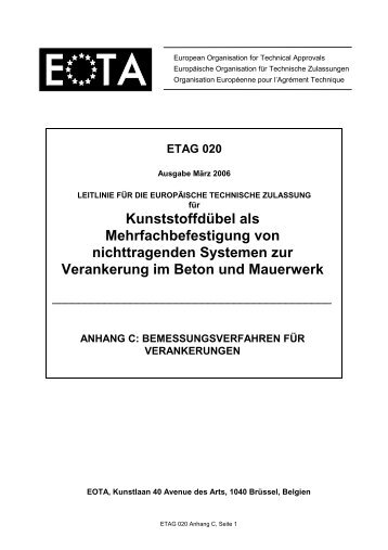 Download ETAG 020 Anhang C deutsch