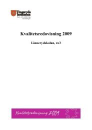 Kvalitetsredovisning 2009 - Tingsryds kommun