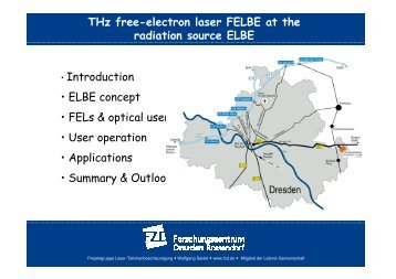 THz free-electron laser FELBE at the radiation source ELBE - Desy