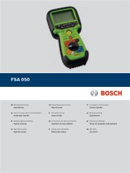 Betriebsanleitung FSA 050 - Bosch Diagnostics