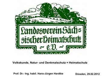 und Denkmalschutz = Heimatschutz - Landesamt für Archäologie