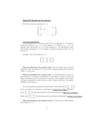 Maths III: Rappels sur les matrices. Soit A une matrice symetrique n ...